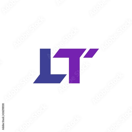 LT logo letter design