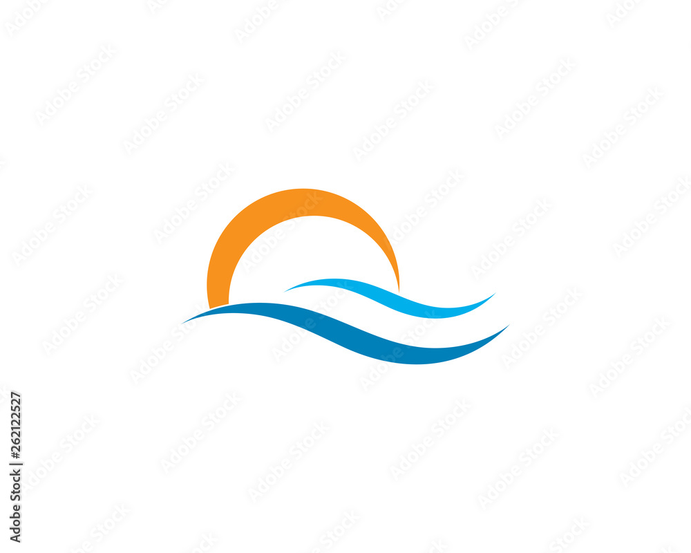 sun Logo Icon Vector illustration design 