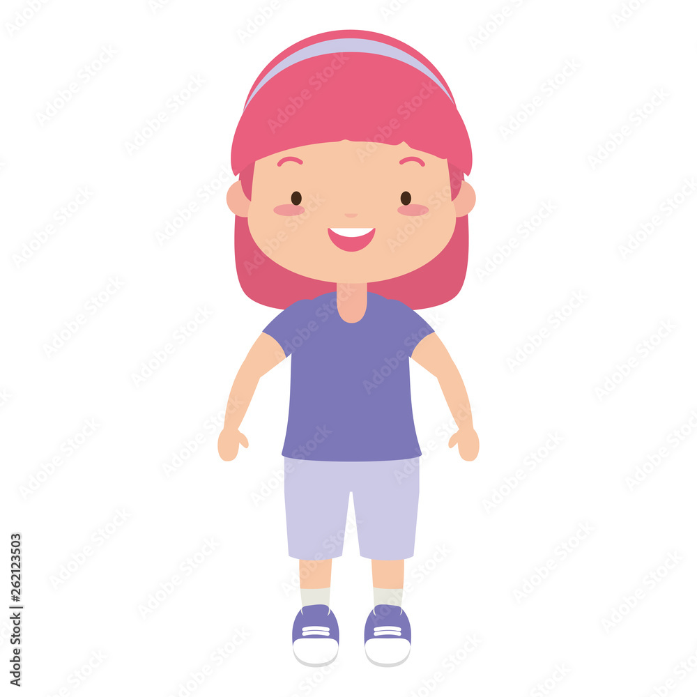 smiling schoolgirl character smiling schoolgirl character