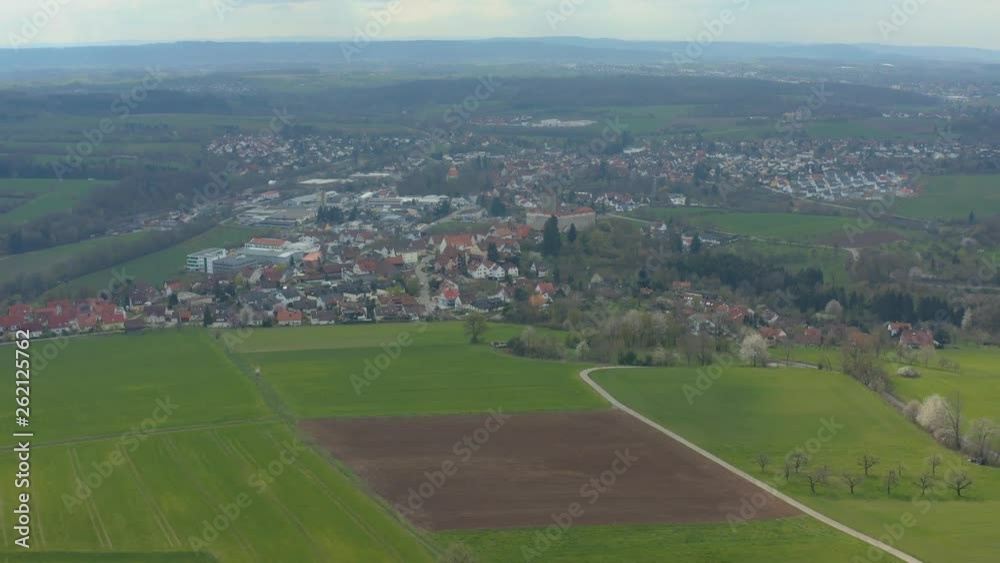 Aerial shot of Reichenberg- zoom out Aerial shot of Reichenberg- zoom out
