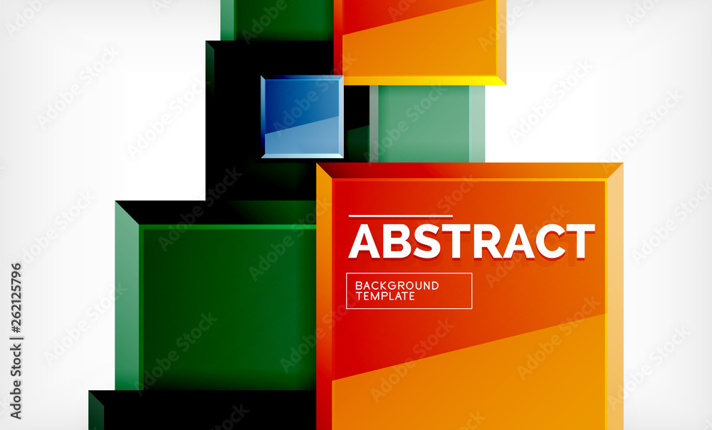 Geometric abstract background, modern square design Geometric abstract background, modern square design