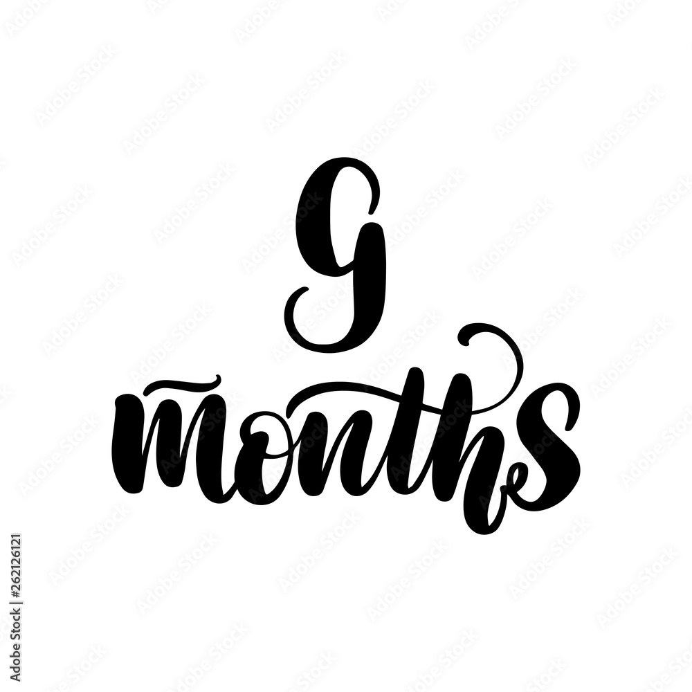 lettering 9 months lettering 9 months