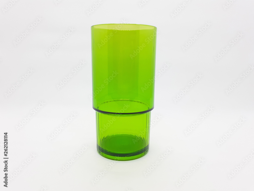 Colorful Drinking Glass in White Isolated Background Colorful Drinking Glass in White Isolated Background
