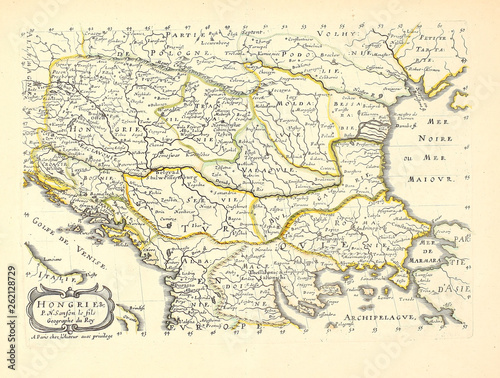 Fototapeta Old map