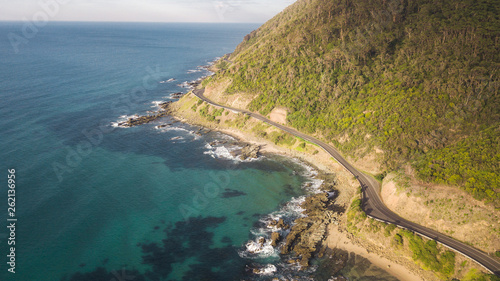 Aerial Views of Beaches and Great Ocean Road Victoria, Australia