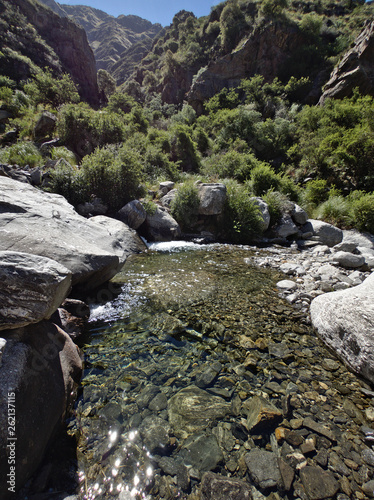 The view at Reserva Florofaunistica reserve in Villa de Merlo, San Luis, Argentina. photo