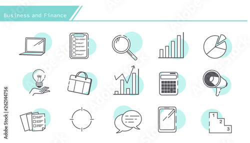 business and finance design element
