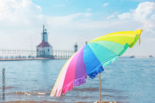 Beach Umbrella background © soupstock