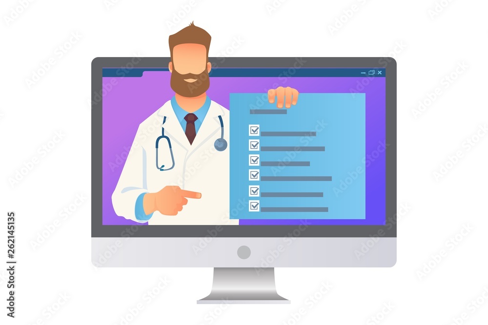 Online medicine concept Online medicine concept