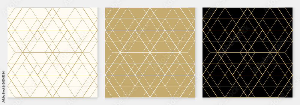 Background pattern seamless geometric abstract gold luxury color vector.