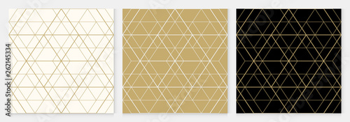 Background pattern seamless geometric abstract gold luxury color vector.