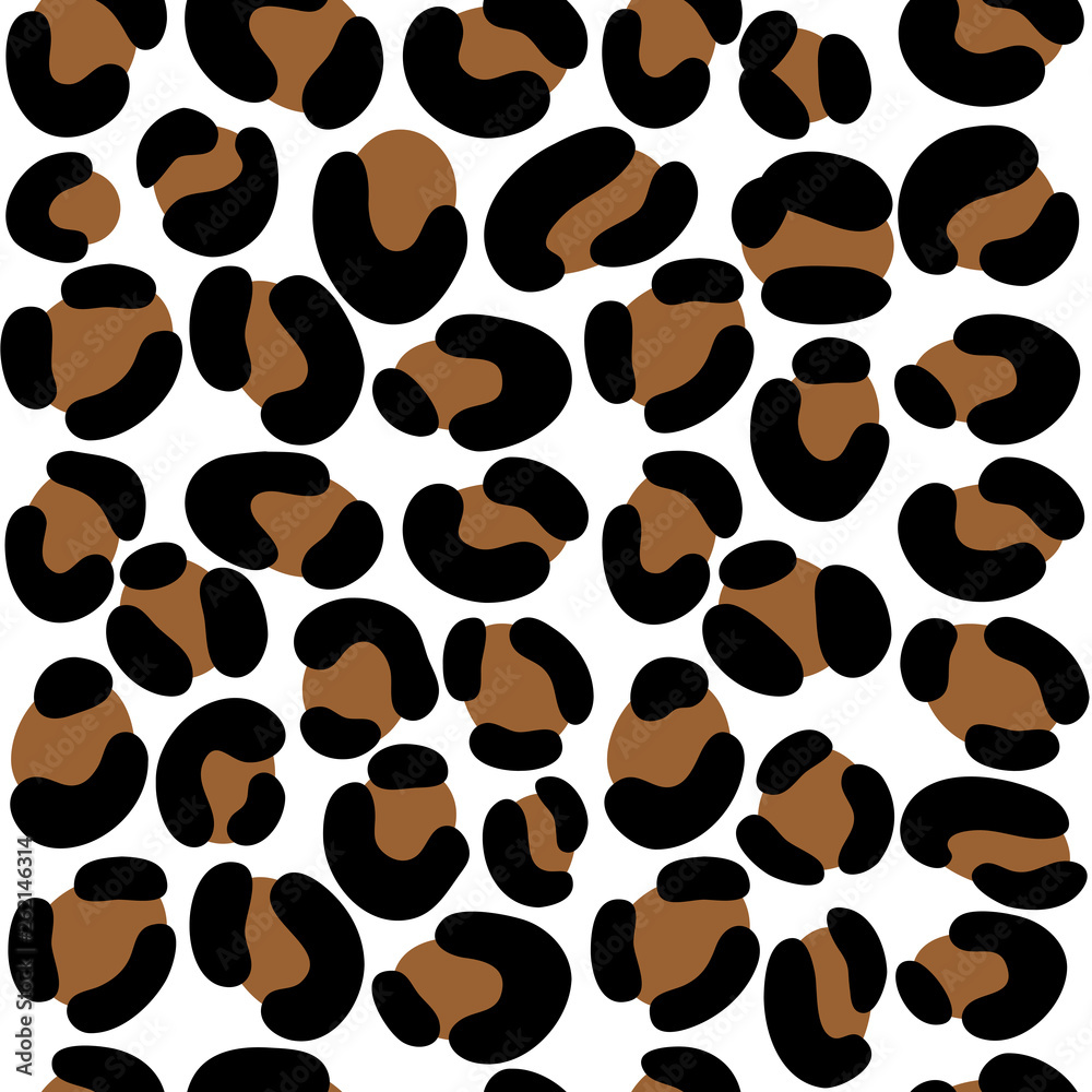 Leopard animal print. Vector seamless pattern. Leopard animal print. Vector seamless pattern.
