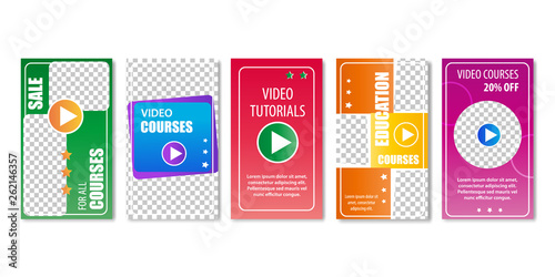 Video Education Courses and Tutorials Sale Pages.