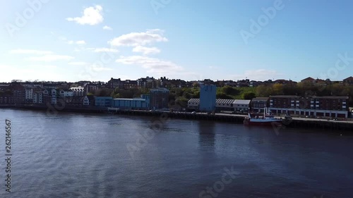 Wallpaper Mural View of the rivershore as seen from the ferry leaving Newcastle upon Tyne, England. Torontodigital.ca