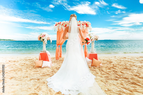 Beach wedding ocean