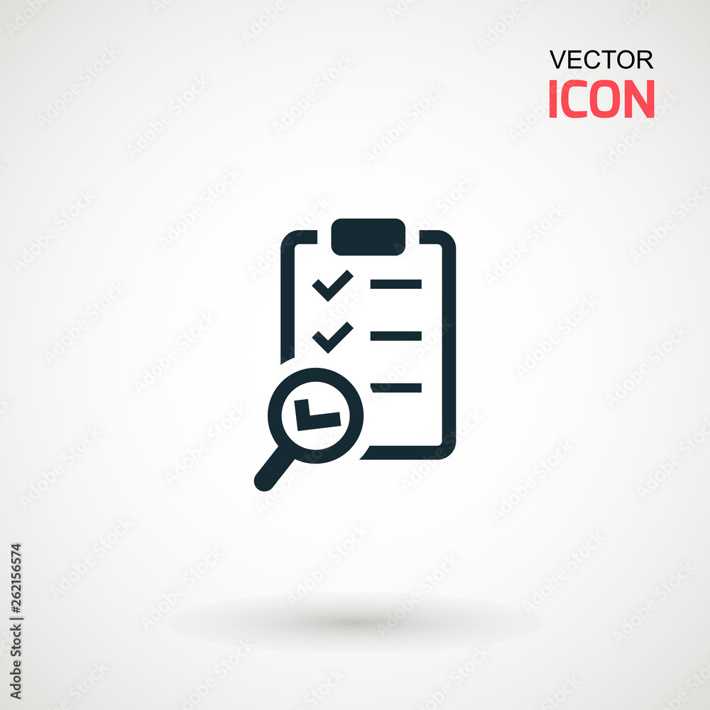 Checklist icon. Declarations linear icon. Flat illustration of clipboard with checklist. Checklist icon. Declarations linear icon. Flat illustration of clipboard with checklist.