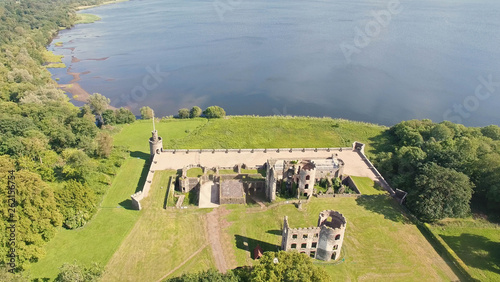 Aerial Photo of Shanes Castle Co. Antrim Northern Ireland photo