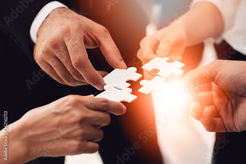 Business Teamwork The success of the organization's professional team collaboration and leadership. Development practitioners, business clients understand the market dynamics and development. 