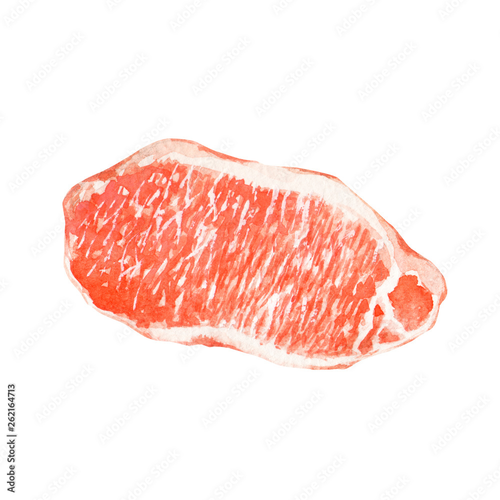 牛肉 生肉 霜降り バーベキュー 水彩 イラスト Stock Illustration Adobe Stock