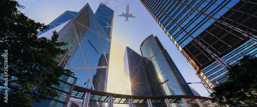 Canvas Print Cityscape, Hongkong Business Capital