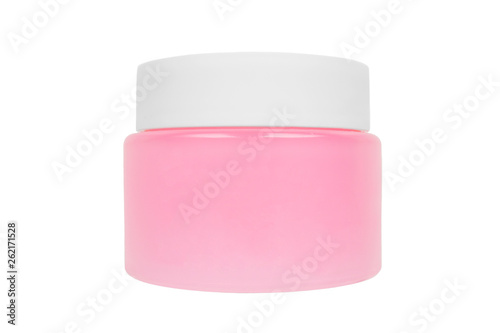Pink jar isolated