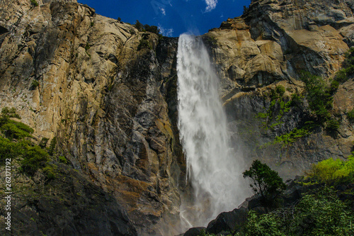 Bridalveil Fall in Yosemite National Park in California, United States