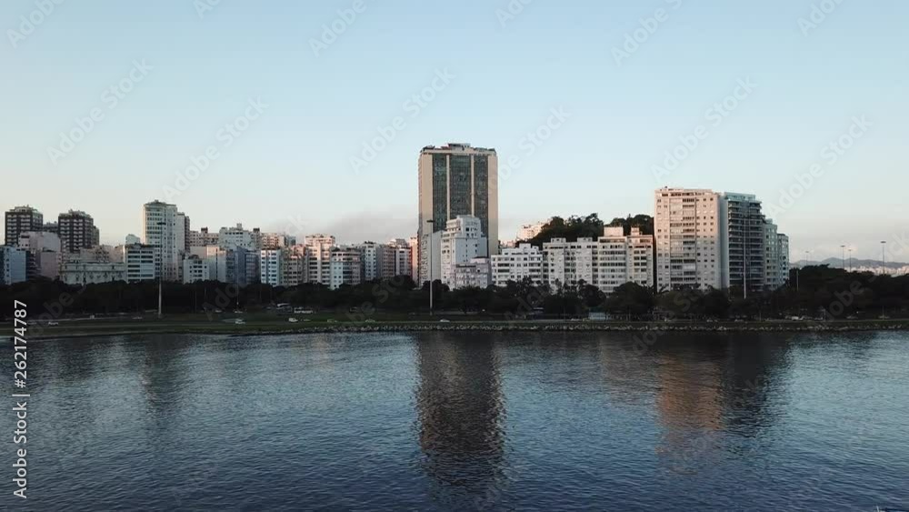 Aterro do Flamengo avenue. Aerial view of Rio de Janeiro, Brazil, South America Aterro do Flamengo avenue. Aerial view of Rio de Janeiro, Brazil, South America