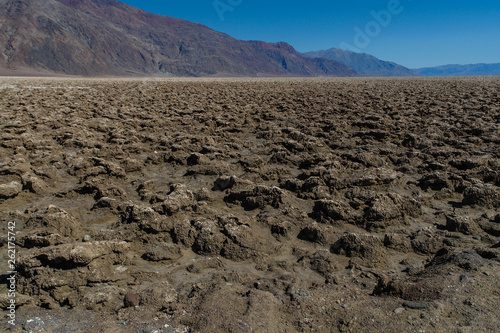 Devil's Golf Course in Death Valley National Park in California, United States