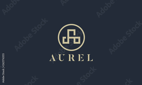 Roman letter A logo