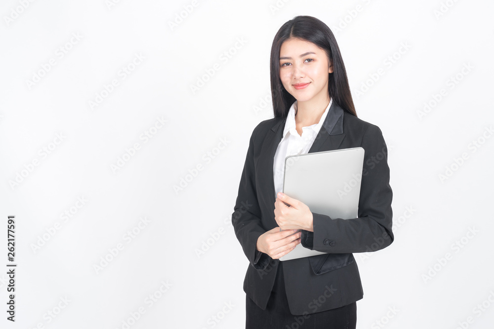 lifestyle business people holding laptop computer on office desk , business concept. lifestyle business people holding laptop computer on office desk , business concept.