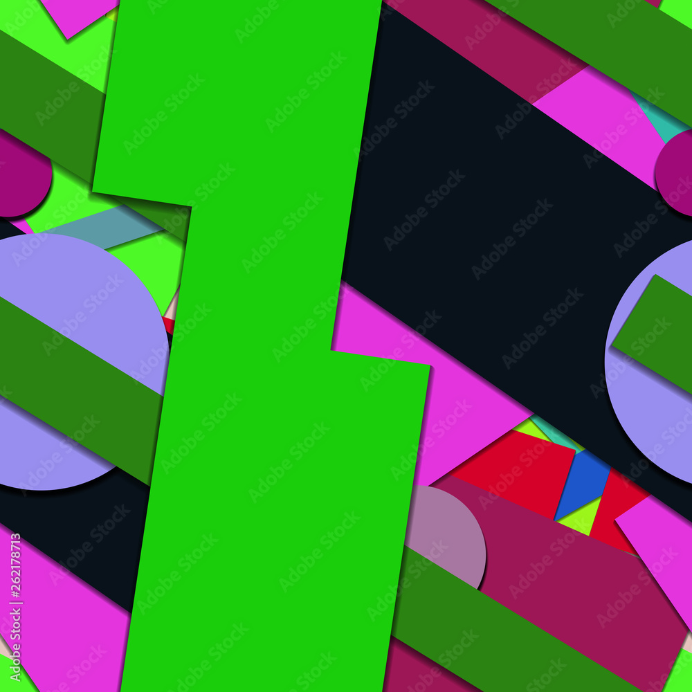 Flat material design - Creative vector trend seamless Flat material design - Creative vector trend seamless