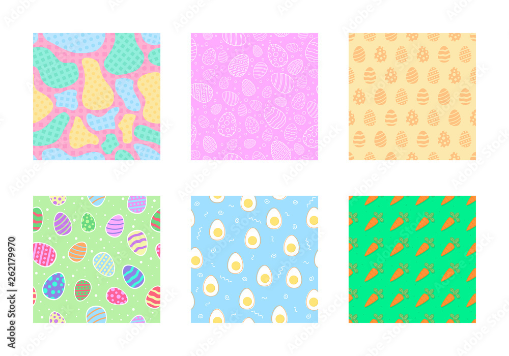 Easter Seamless Pattern Background