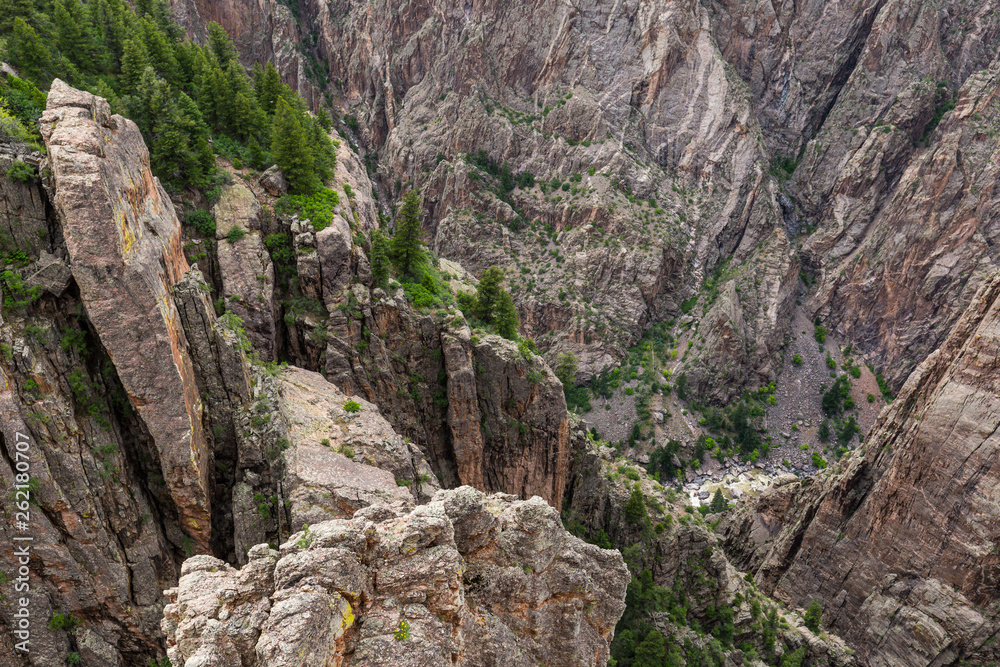 Island Peaks in Black Canyon of the Gunnison National Park in Colorado, United States