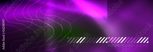 Shiny neon lights background, techno design, modern wallpaper for your project