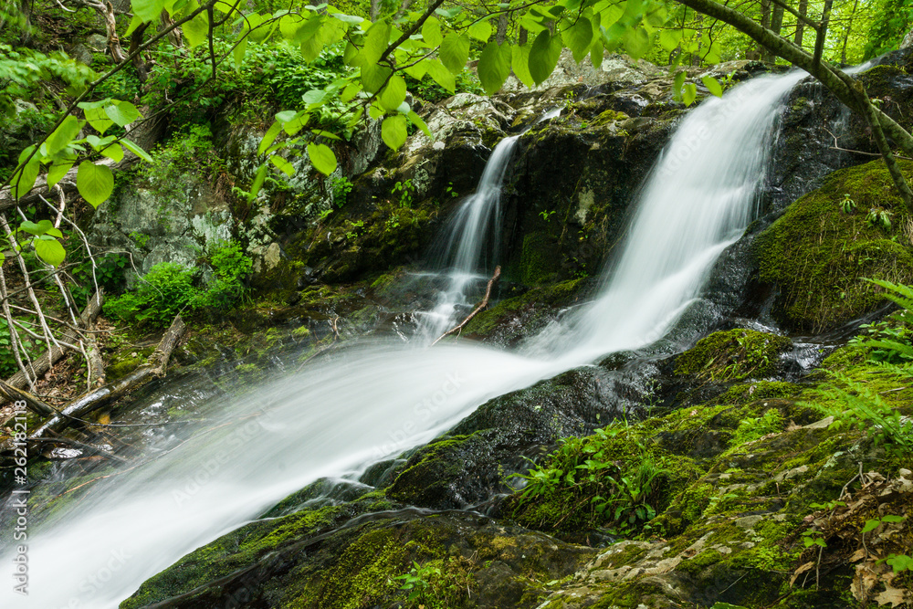 Lands Run Falls in Shenandoah National Park in Virginia, United States Lands Run Falls in Shenandoah National Park in Virginia, United States