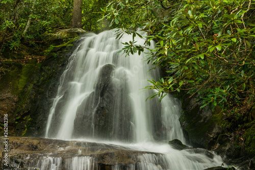 Laurel Falls in Great Smoky Mountains National Park in Tennessee  United States