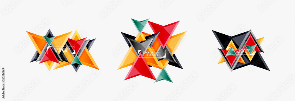 Arrows abstract composition for banner, background or logo Arrows abstract composition for banner, background or logo