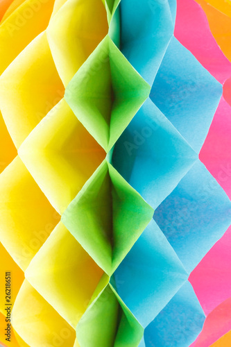 Colorful paper rhombus background