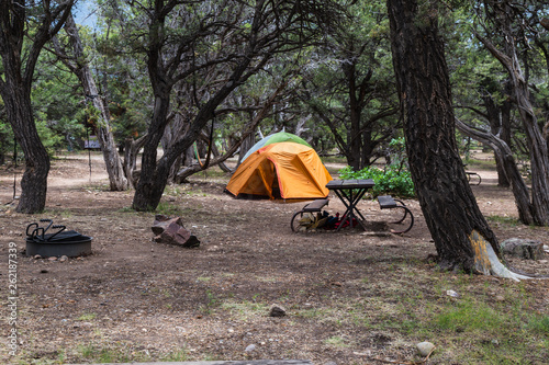 North Rim Campground in Black Canyon of the Gunnison National Park in Colorado, United States
