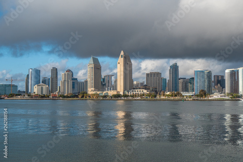 Skyline of San Diego on a sunny day - travel photography