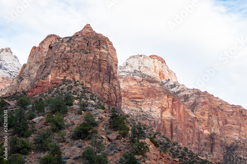 Beautiful mountains at Zion National Park in Utah - travel photography