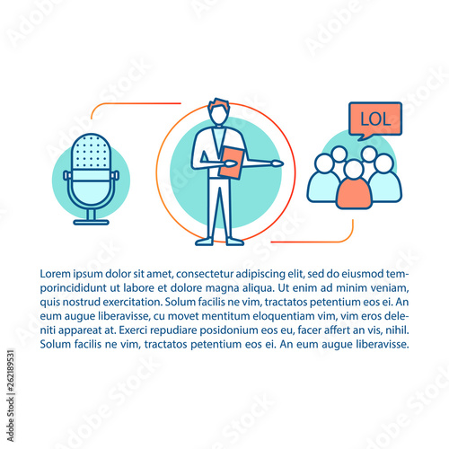 Show concept linear illustration
