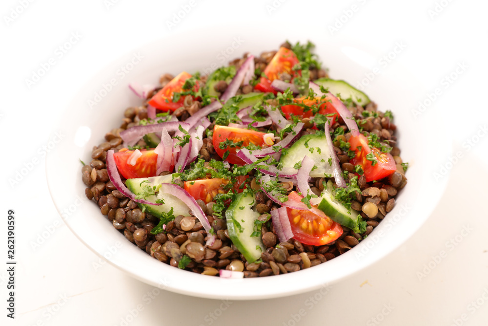 lentils salad with avocado and tomato lentils salad with avocado and tomato