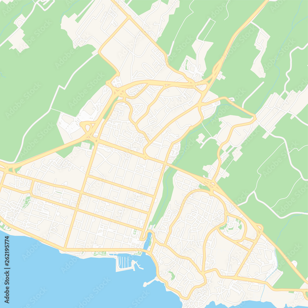 Fototapeta premium Saint-Pierre, France printable map