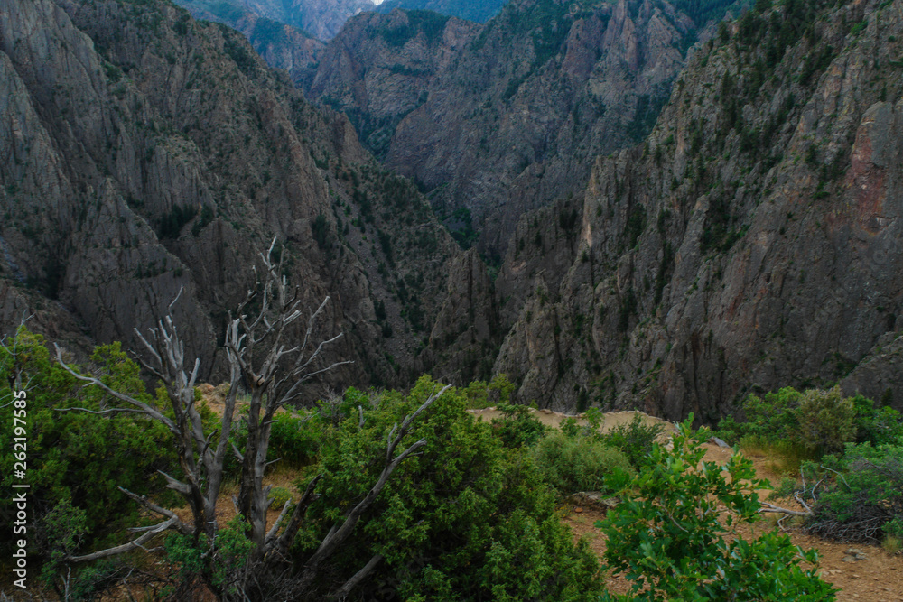 Tomichi Point in Black Canyon of the Gunnison National Park in Colorado, United States