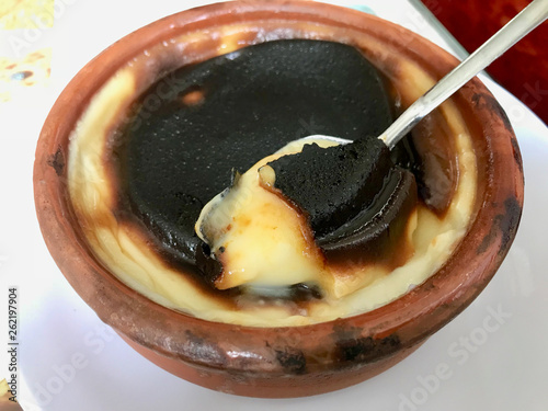 Turkish Rice Pudding Sutlac. Traditional Turkish Dessert photo