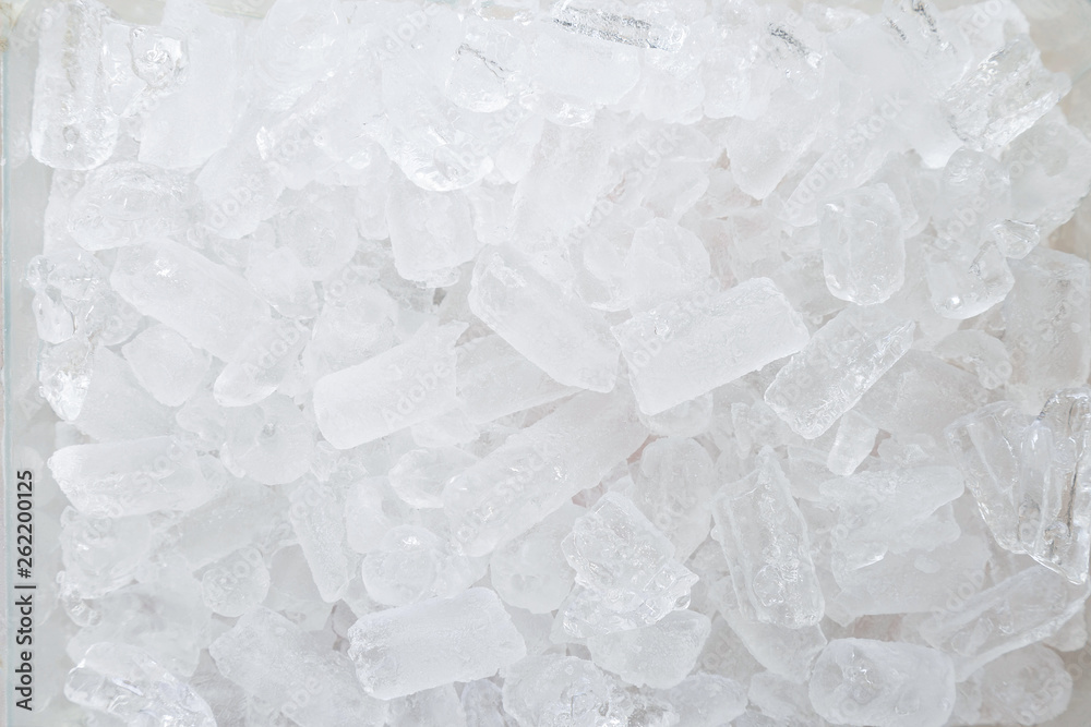 Top view picture surface of crushed ice. Top view picture surface of crushed ice.