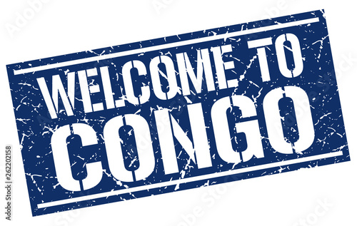 welcome to Congo stamp