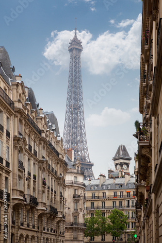 view on the Eiffel Tower in Paris