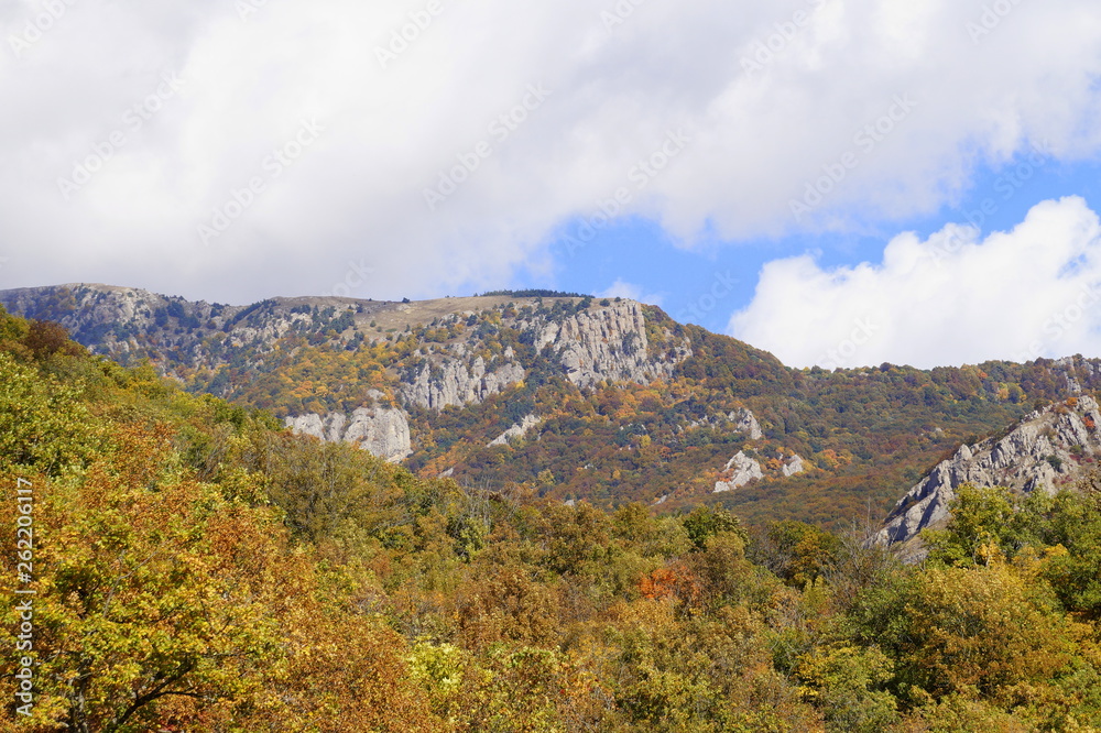 Autumn in the mountains. The southern part of Russia. Demerdzhi mountain range Autumn in the mountains. The southern part of Russia. Demerdzhi mountain range